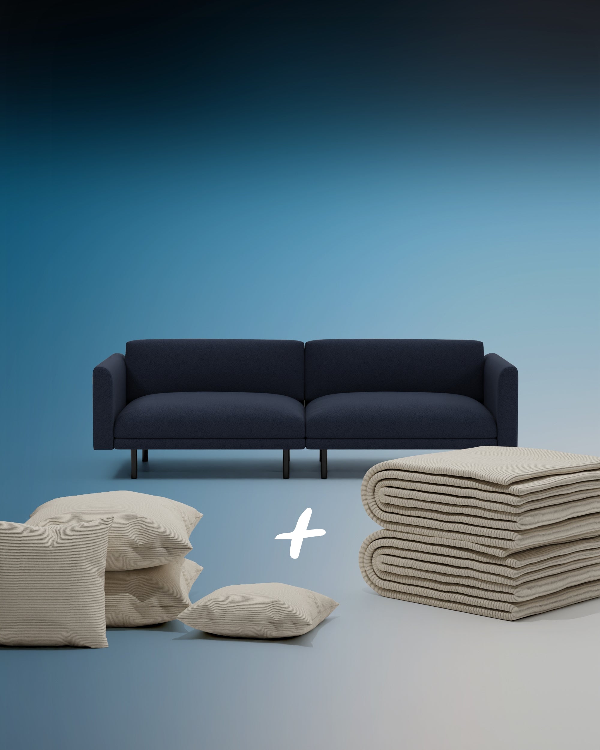 3 in 1 set Aera 2.5 seater modular sofa