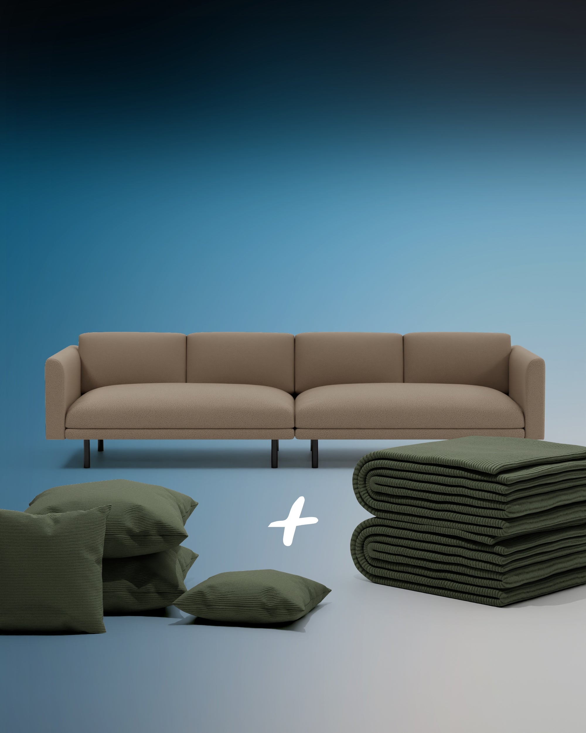 3 in 1 set Aera 3 seater modular sofa