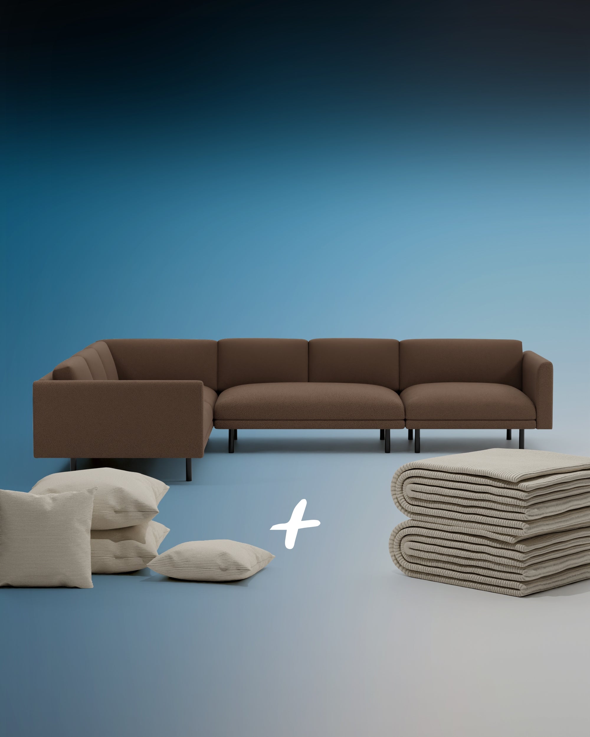 3 in 1 set Divano modulare Aera angolare XL