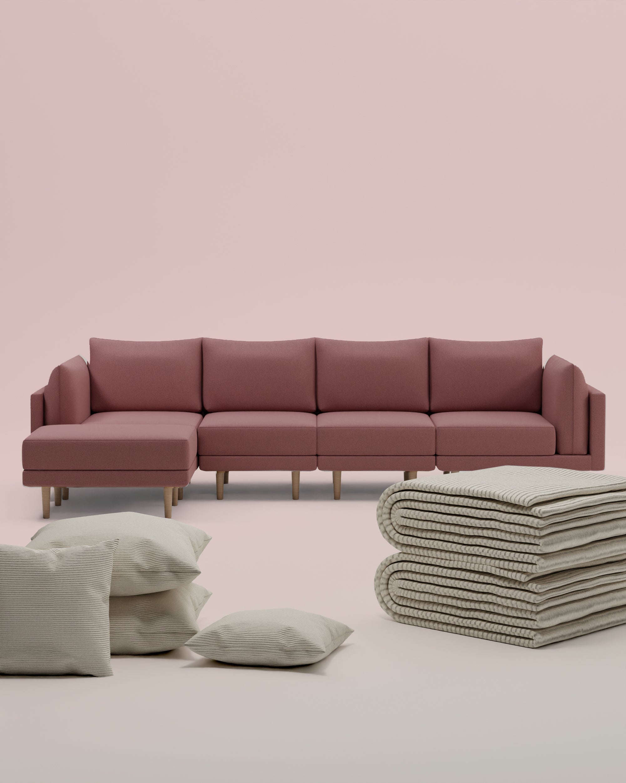 3 in 1 set Modular corner sofa Donna XL with bed function