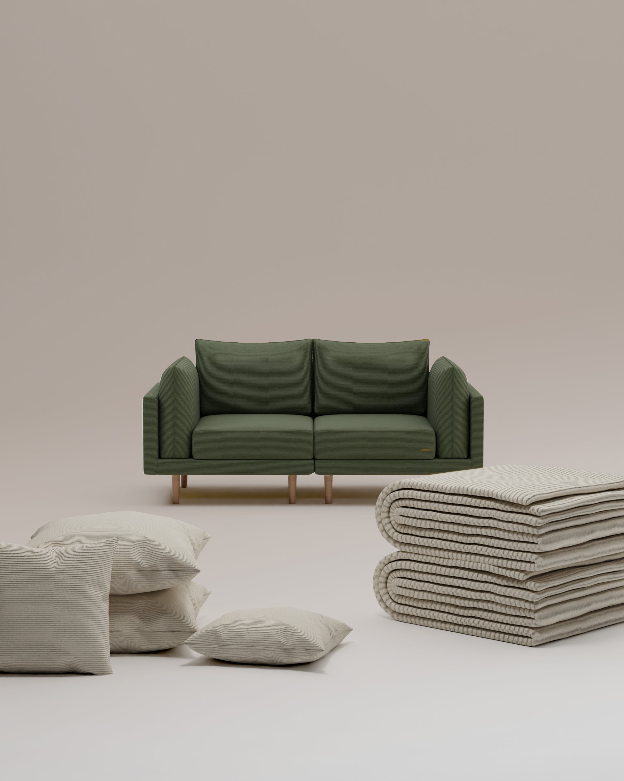 3 in 1 modular sofa set Donna 2 seater with bed function