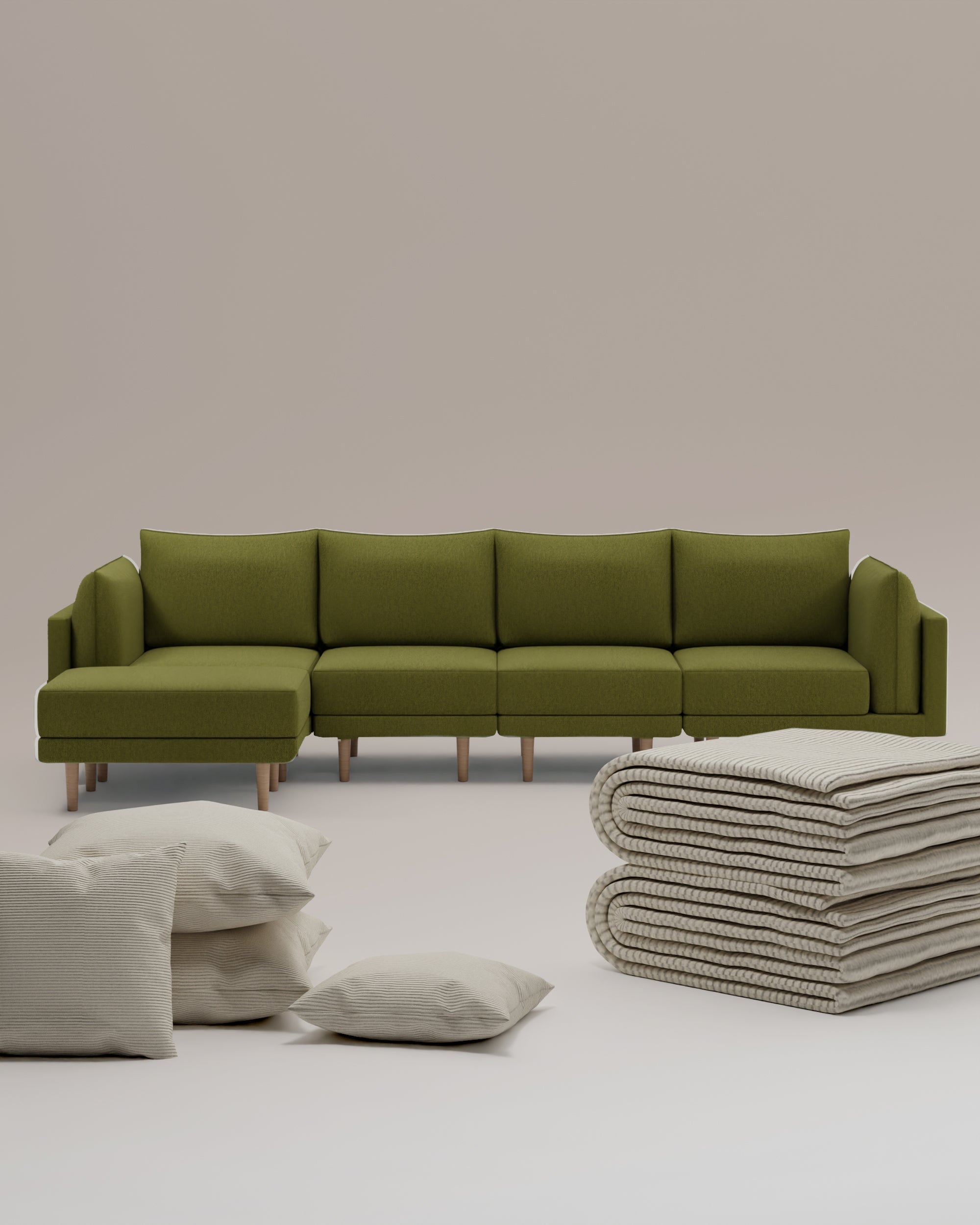 3 in 1 set Modular corner sofa Donna XL with bed function