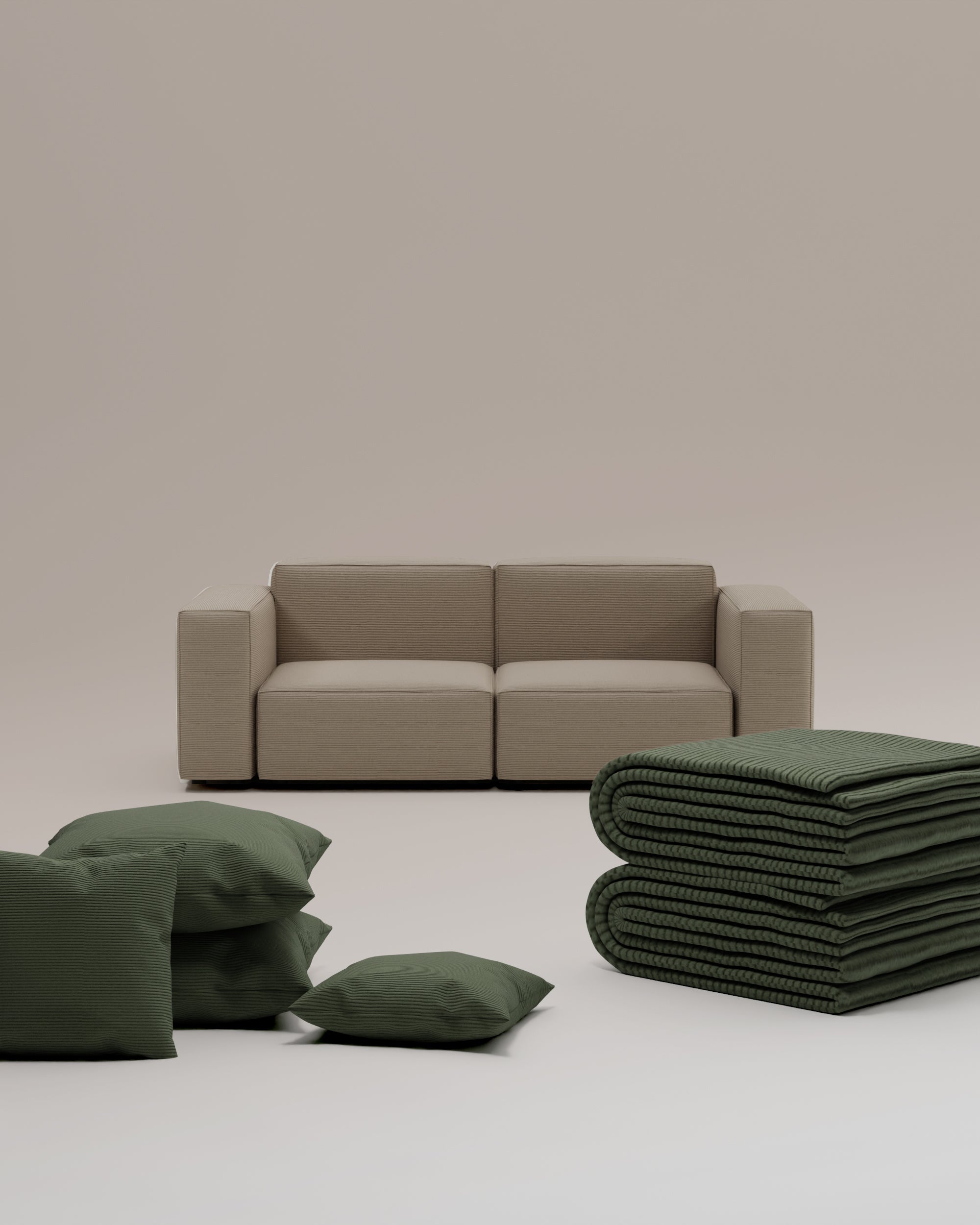3 in 1 set Harvey 2 seater modular sofa