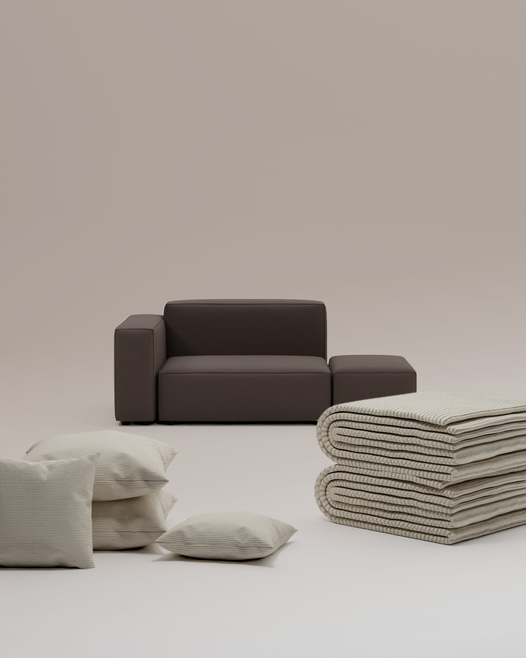 3 in 1 set Italian Harvey open 2 seater modular sofa