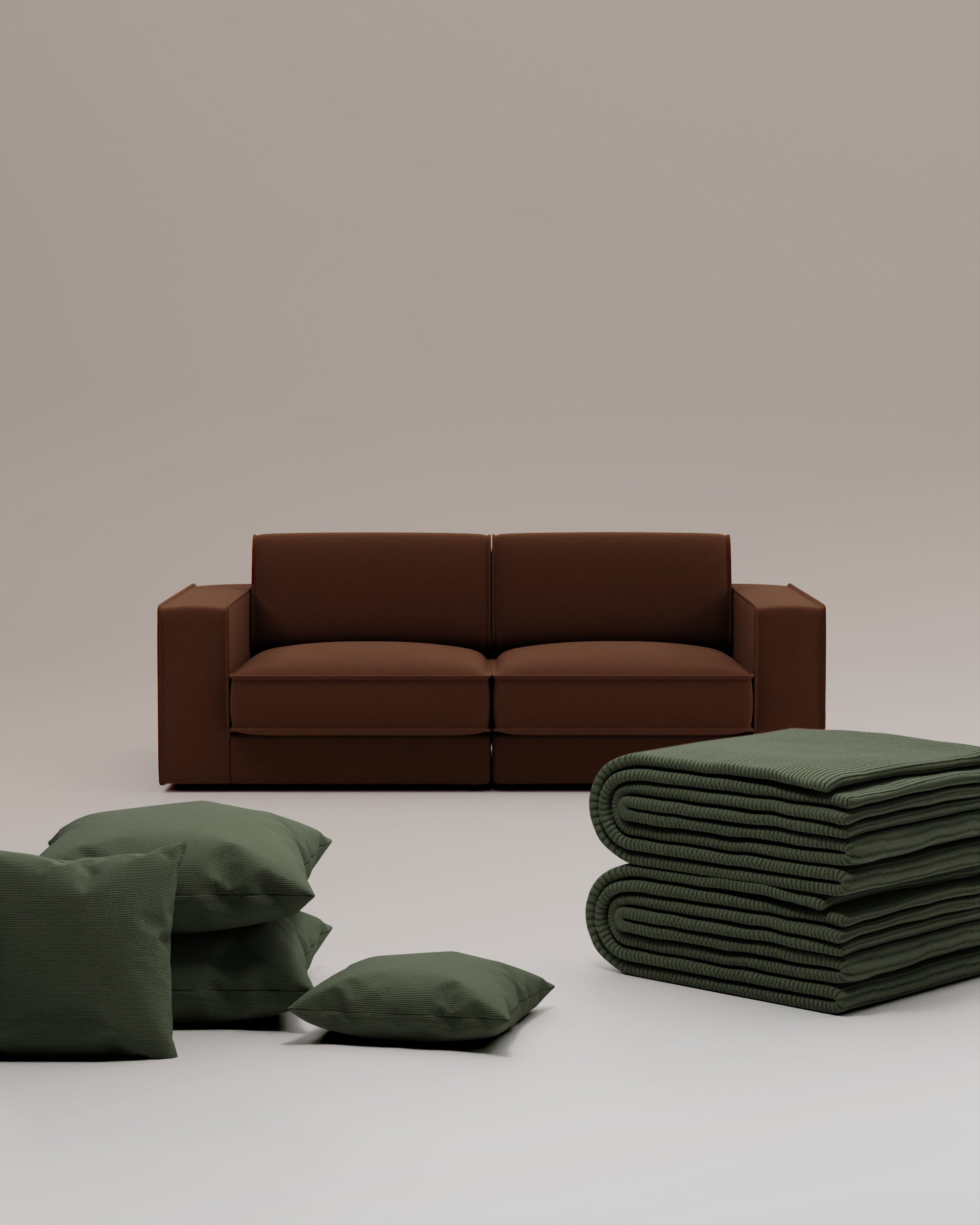 3 in 1 set Divano modulare Terra 2 posti