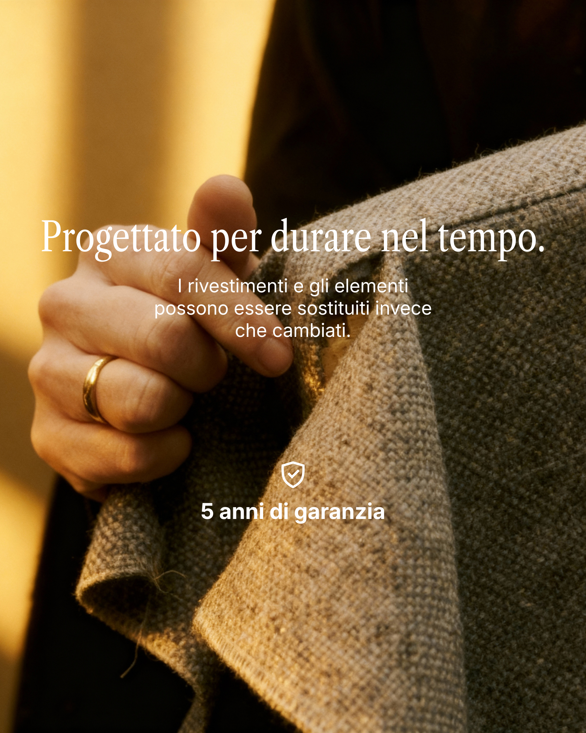 Divano modulare Terra L 4 posti con funzione letto