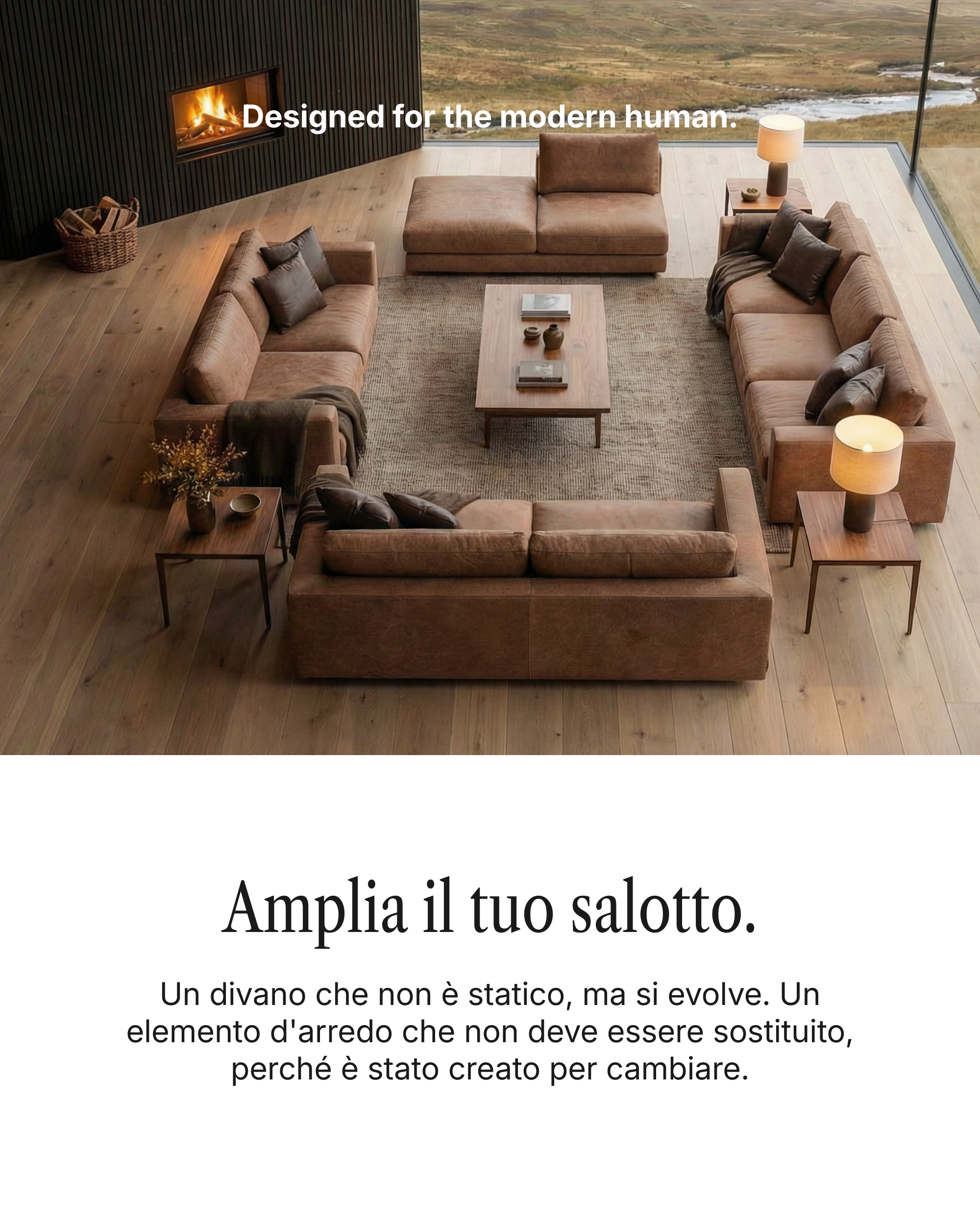 Divano modulare Terra 2 posti