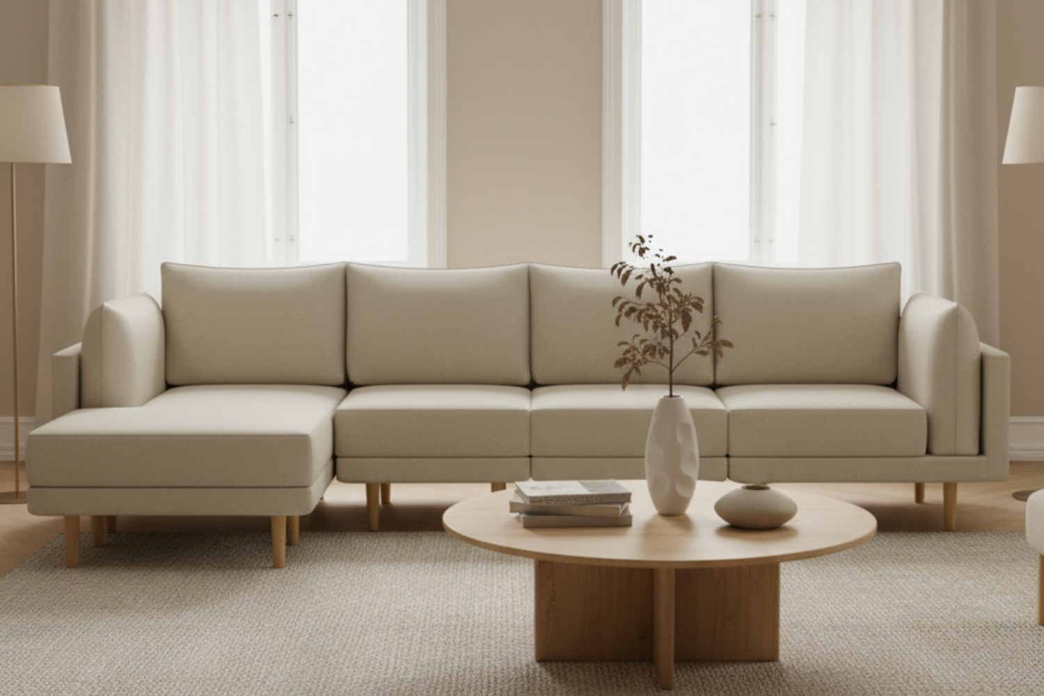 Modular sofa Donna XL corner with bed function