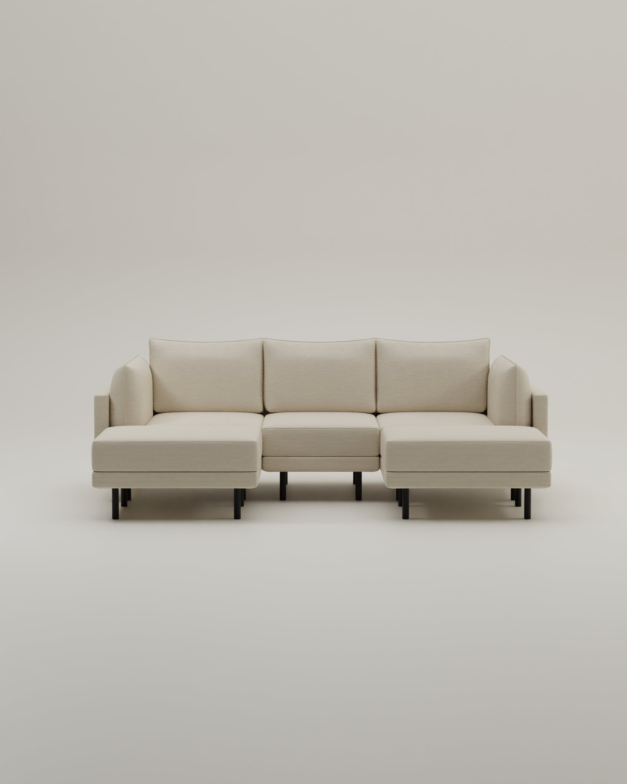 Donna U-shaped modular sofa with bed function