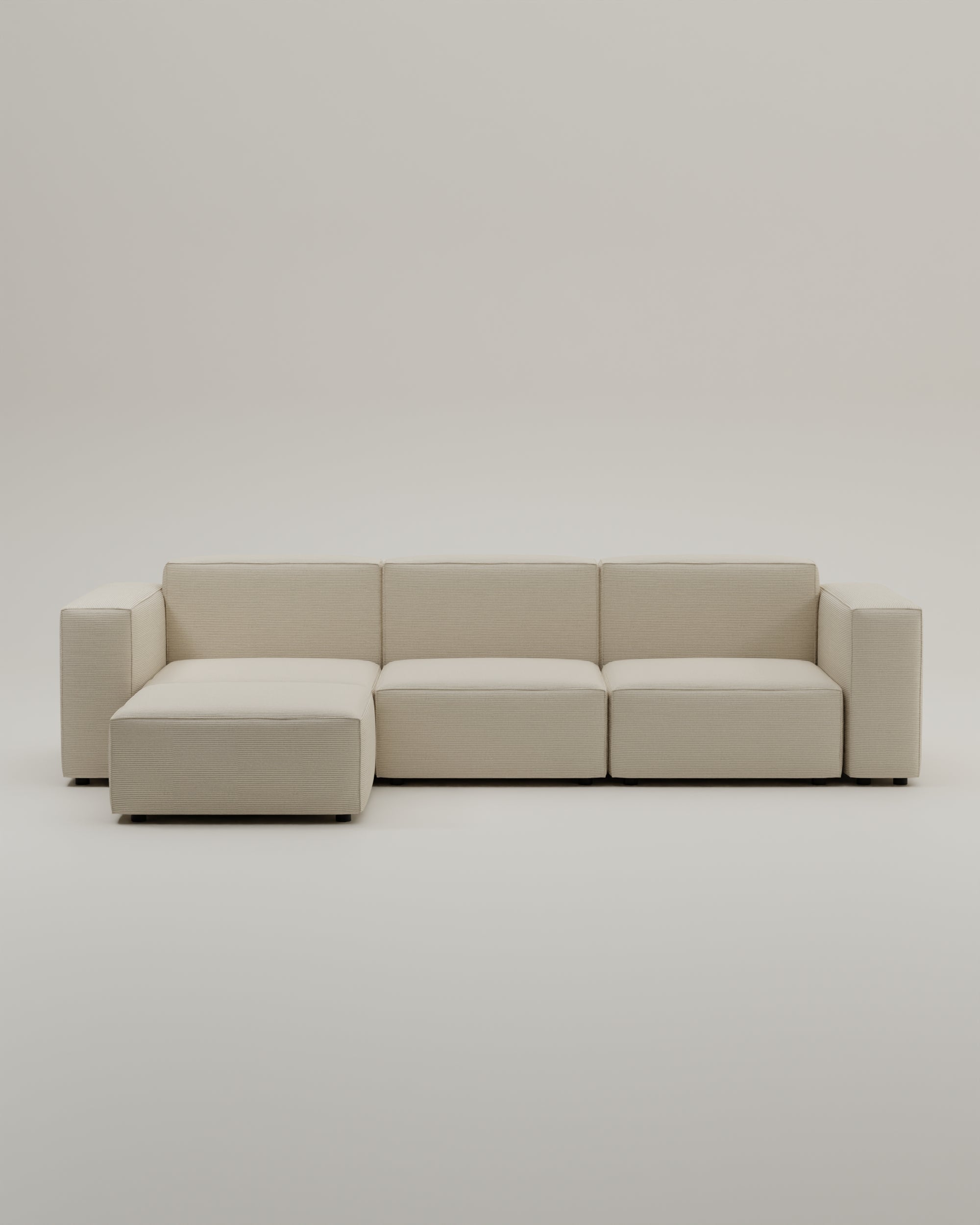 Divano modulare Harvey 4 posti a L con funzione letto