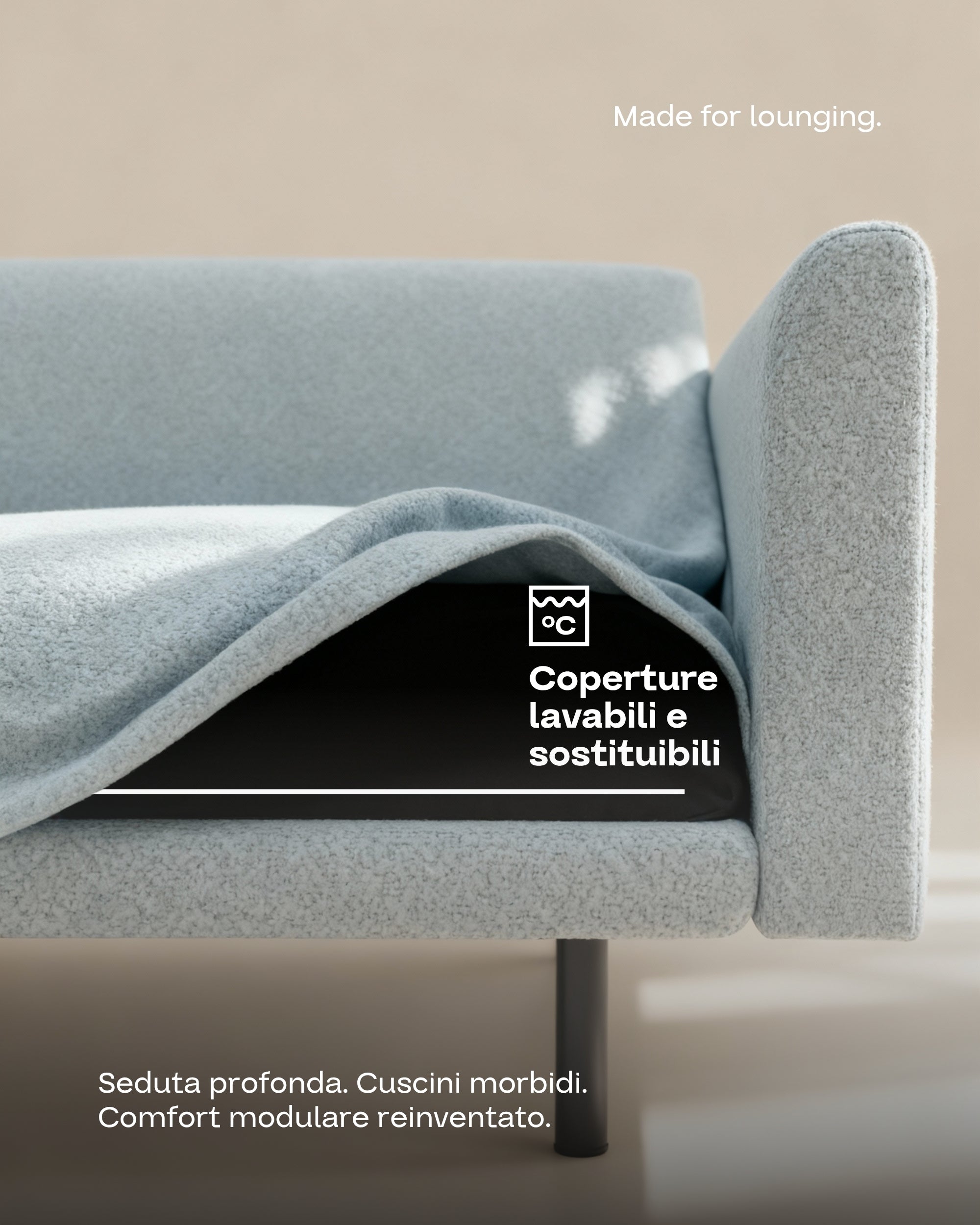 Aera 2 seater modular sofa