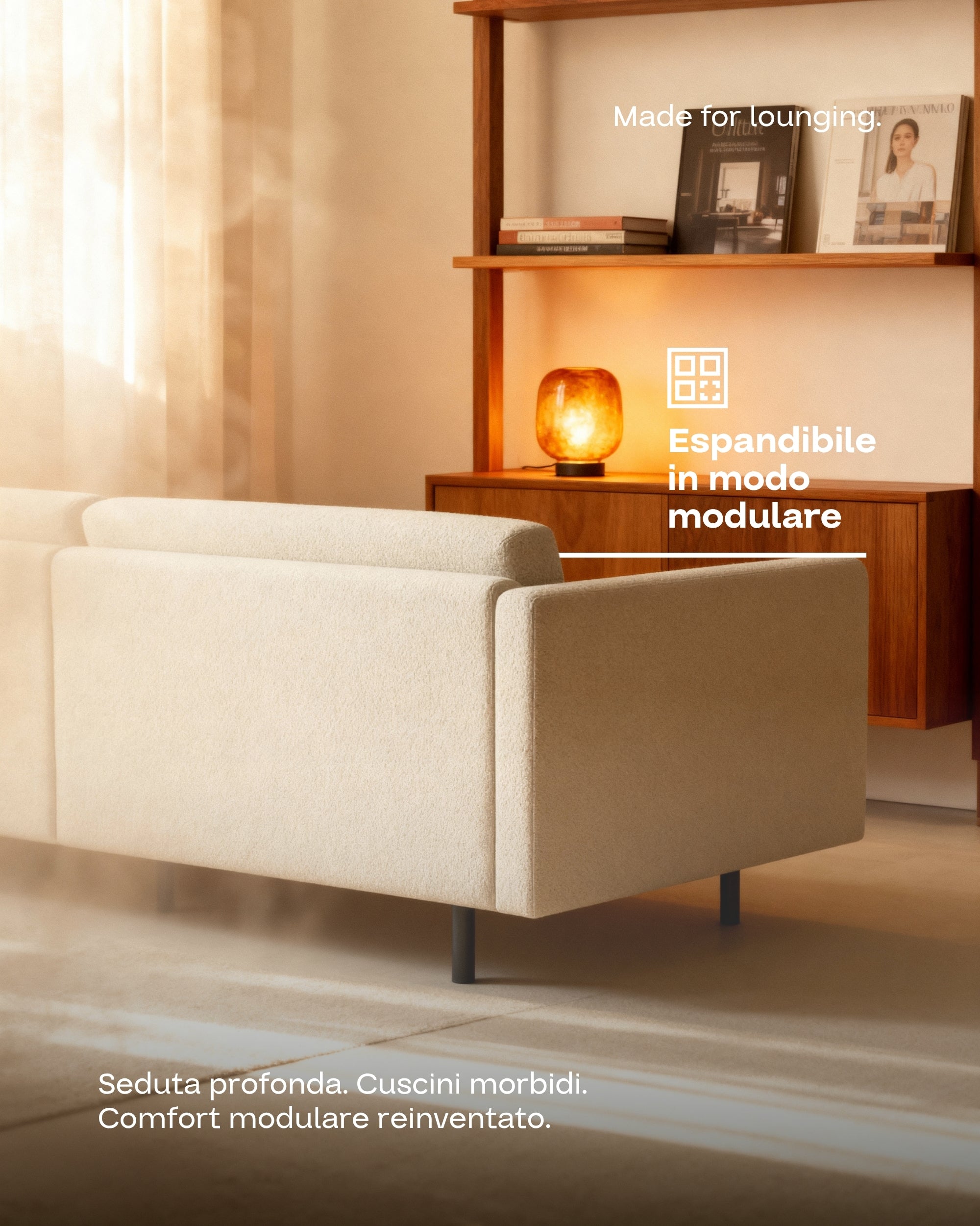 Aera 2.5 seater modular sofa