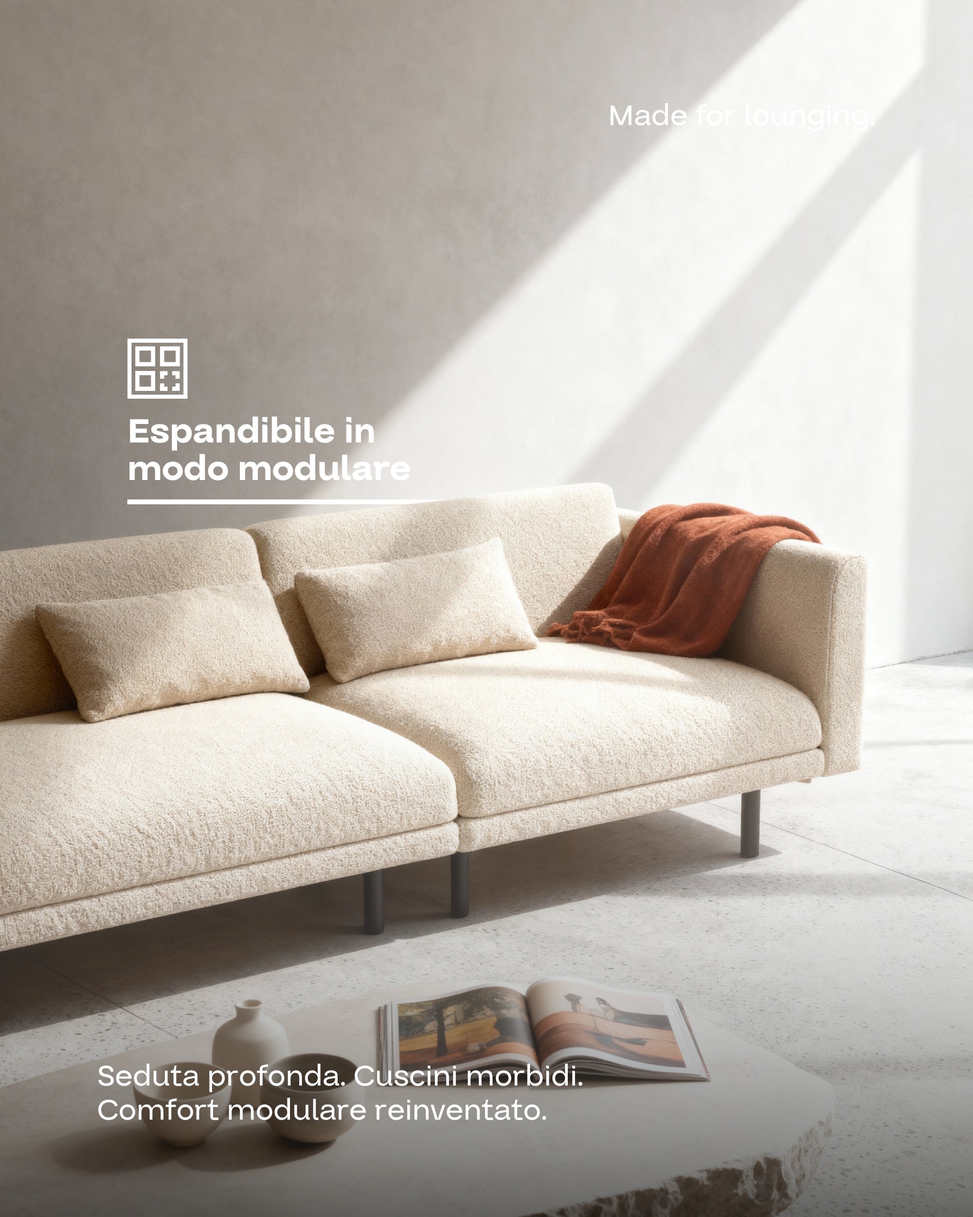 Aera modular corner sofa