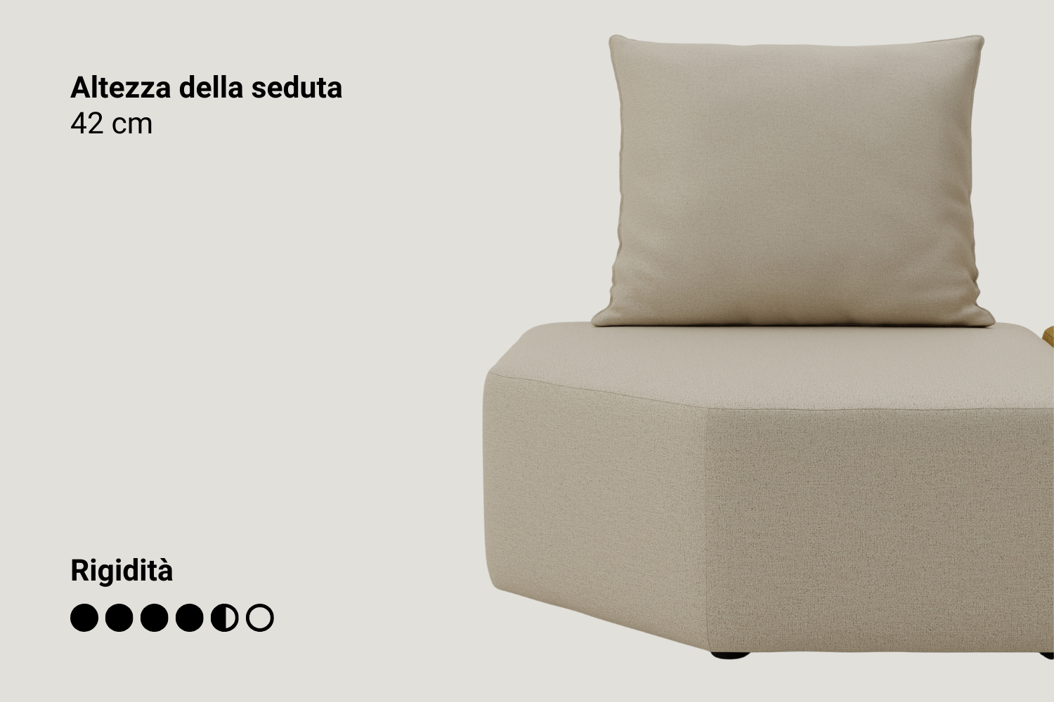 Katrina modular sofa with rest function