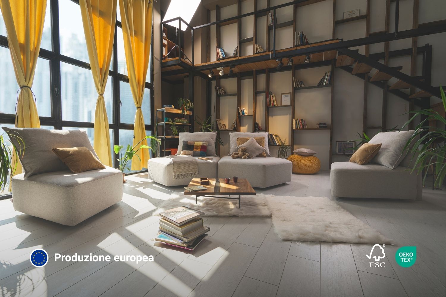 Divano modulare Katrina con funzione di riposo