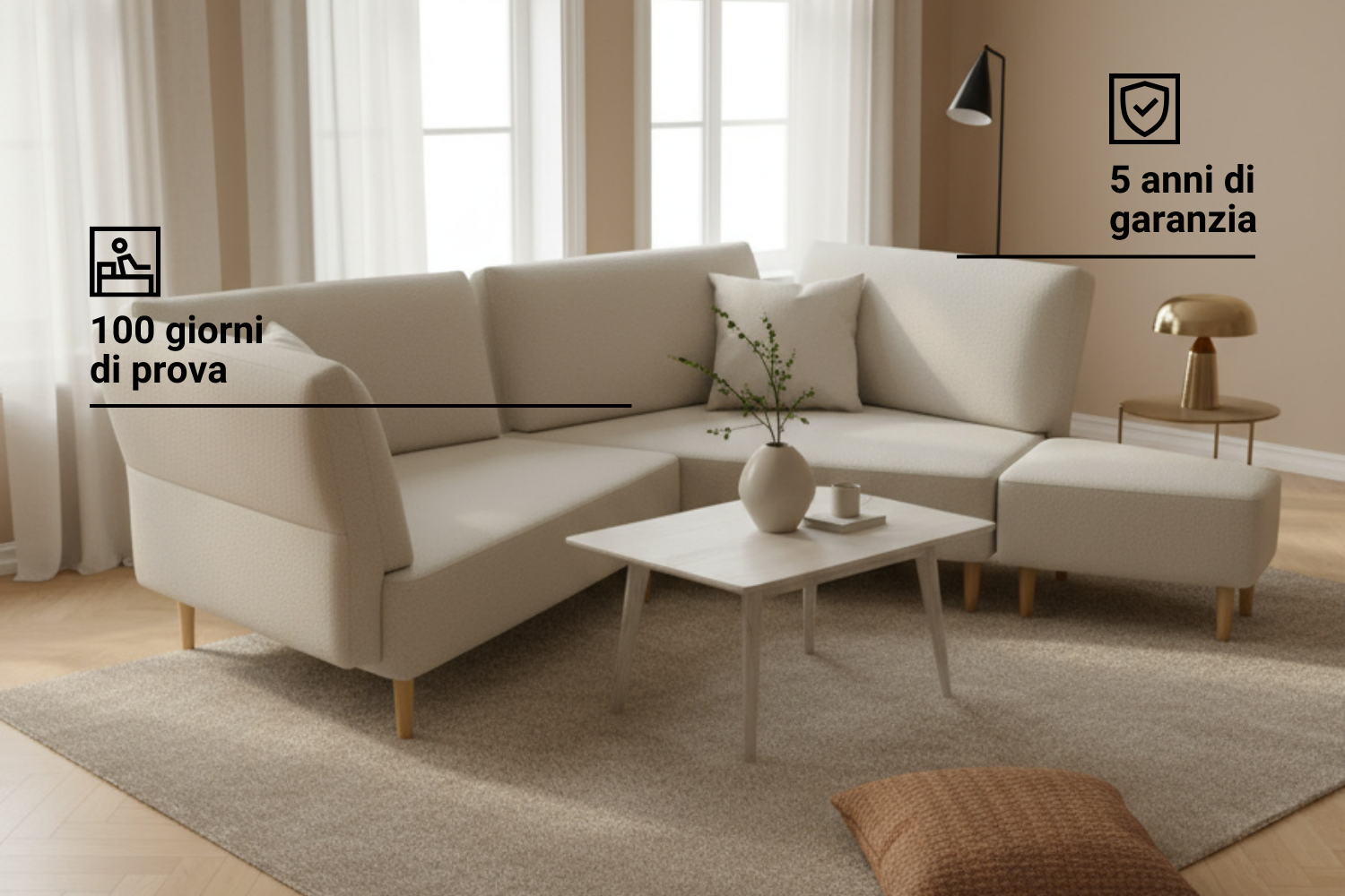 Mike modular sofa with bed function