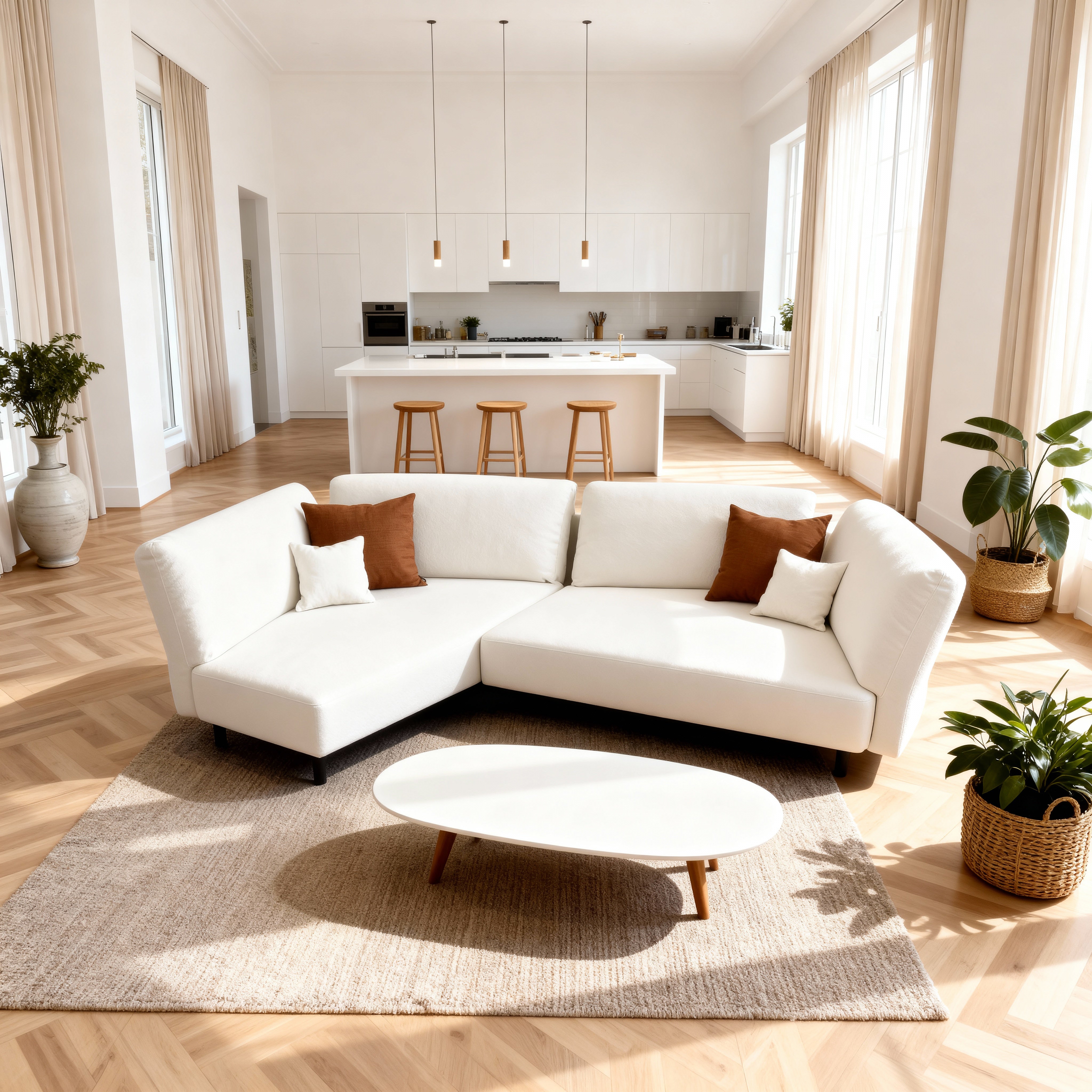 Mike modular sofa with bed function