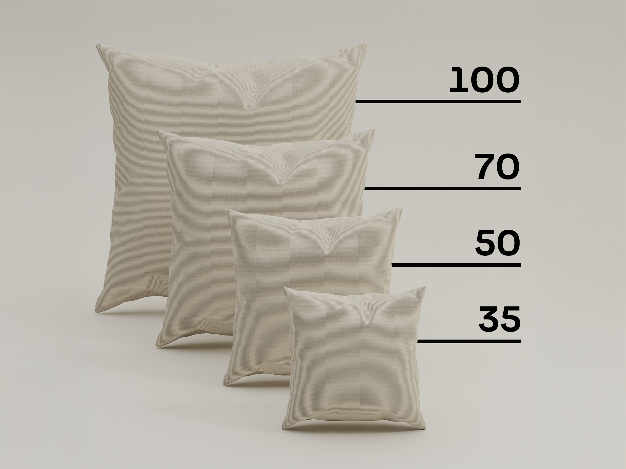 Fabric cover - Cord decorative cushion