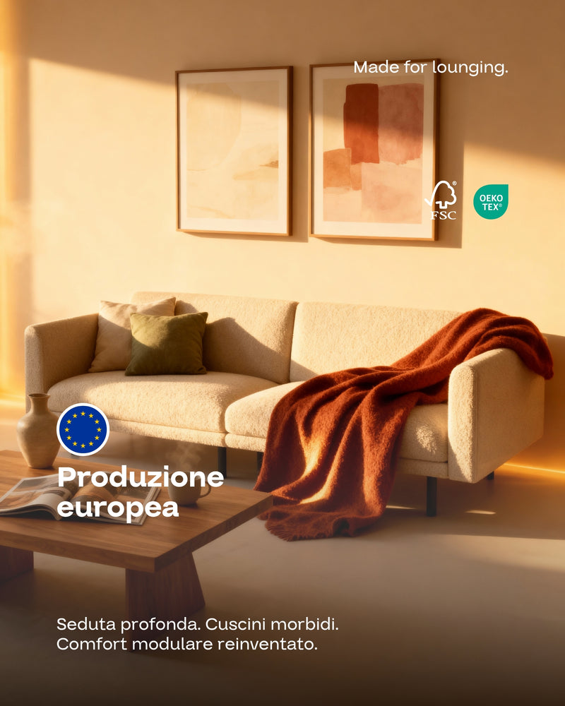 Divano modulare Aera 2.5 posti