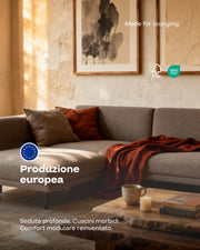 Divano modulare Aera 2.5 posti con pouf