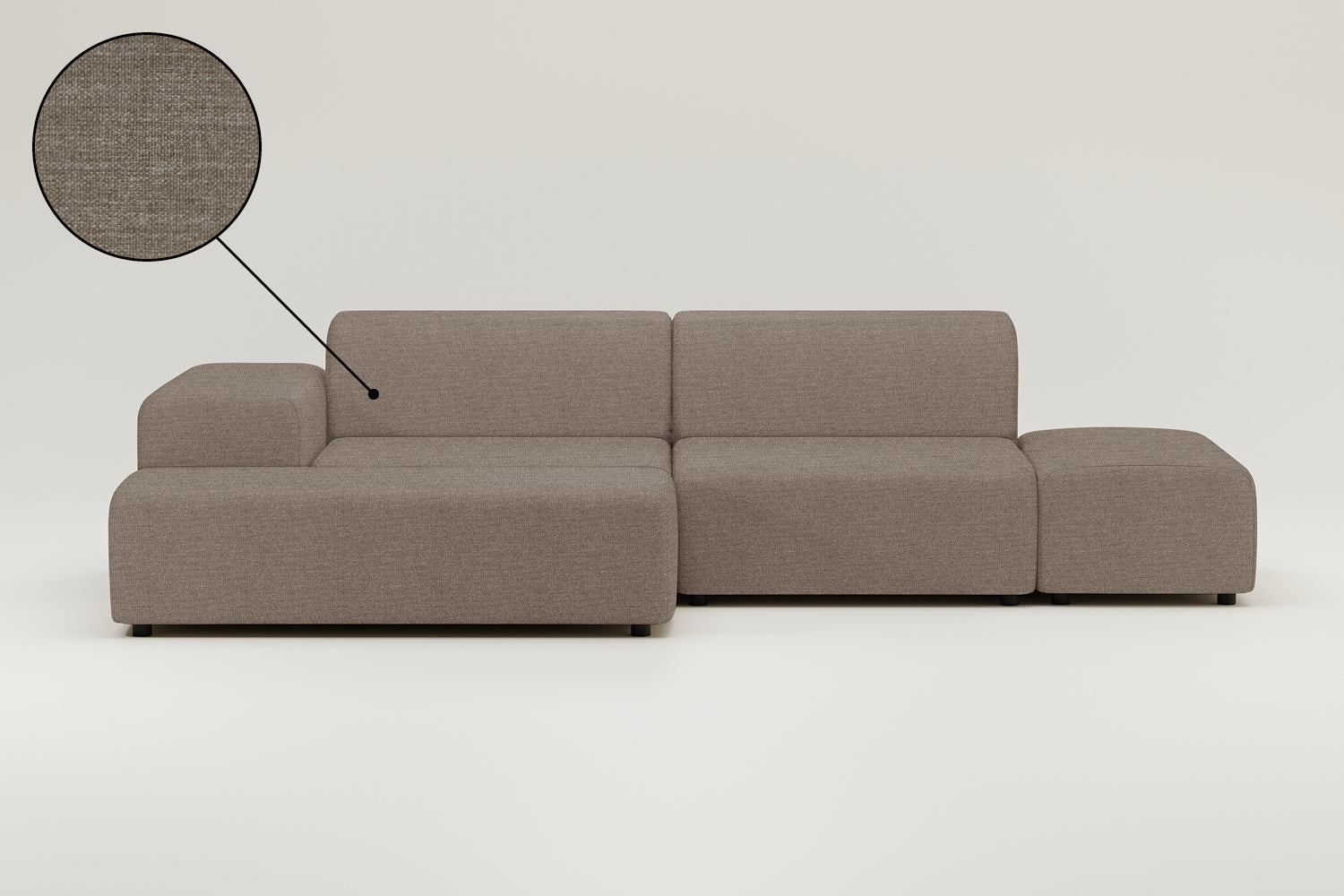 Stoffbezug - Modulares Ecksofa Nina 4-Sitzer