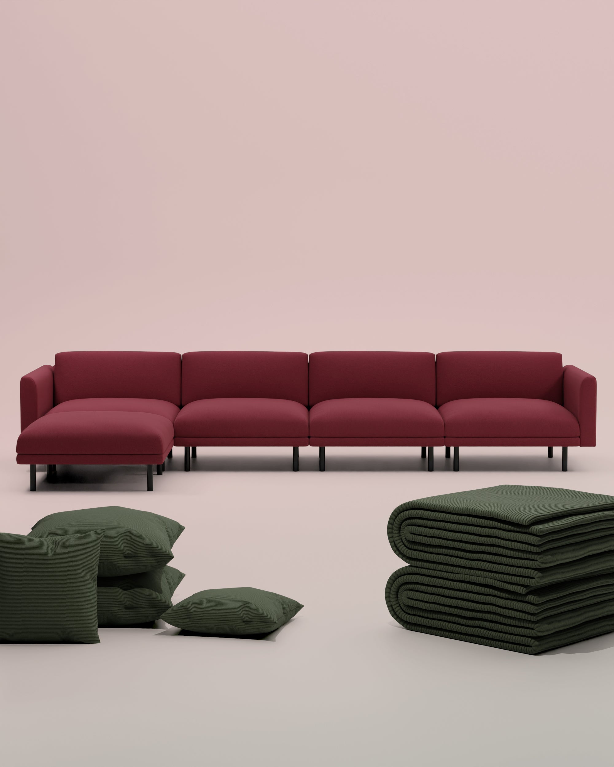 3 in 1 set Aera 5 seater modular sofa