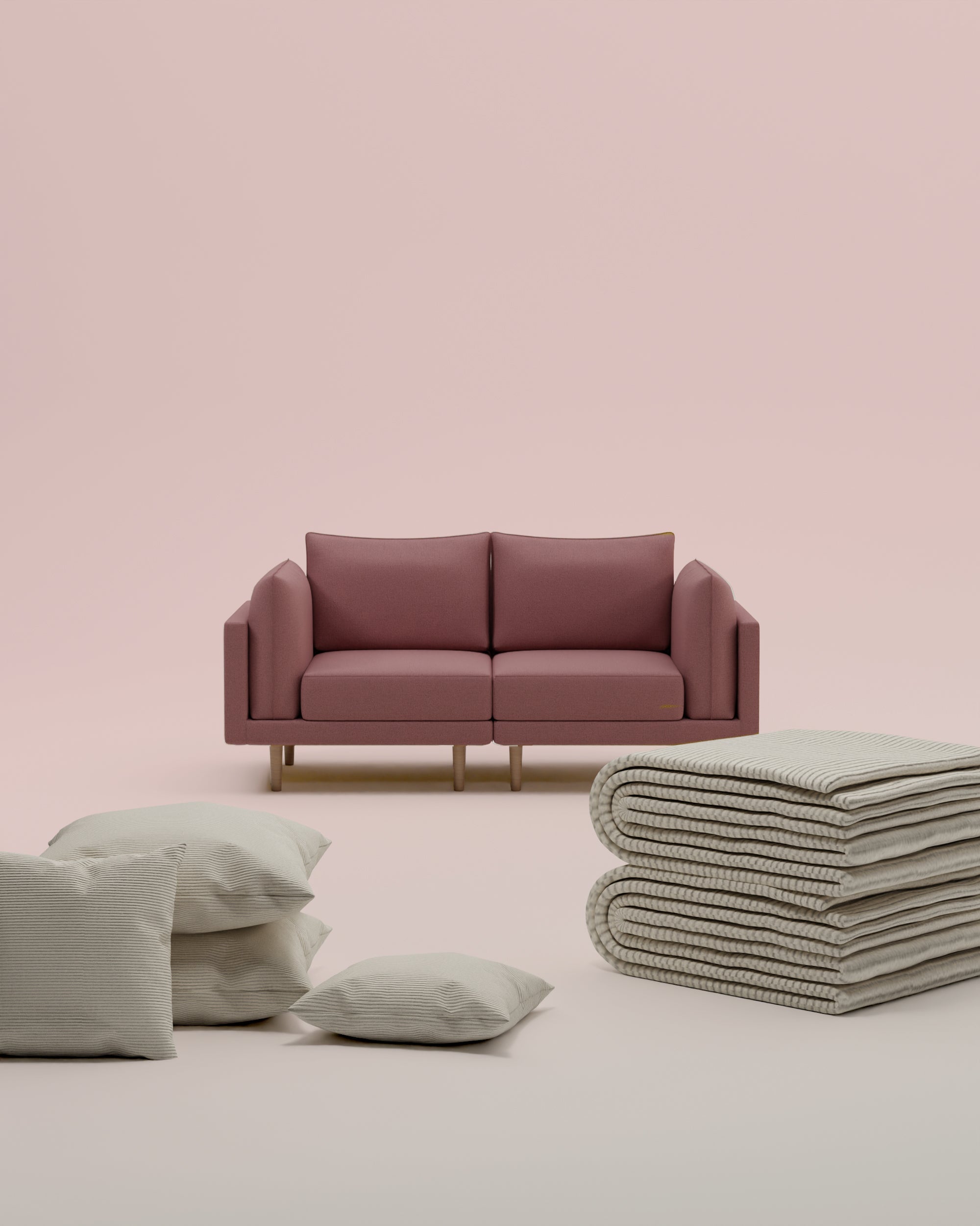 3 in 1 modular sofa set Donna 2 seater with bed function