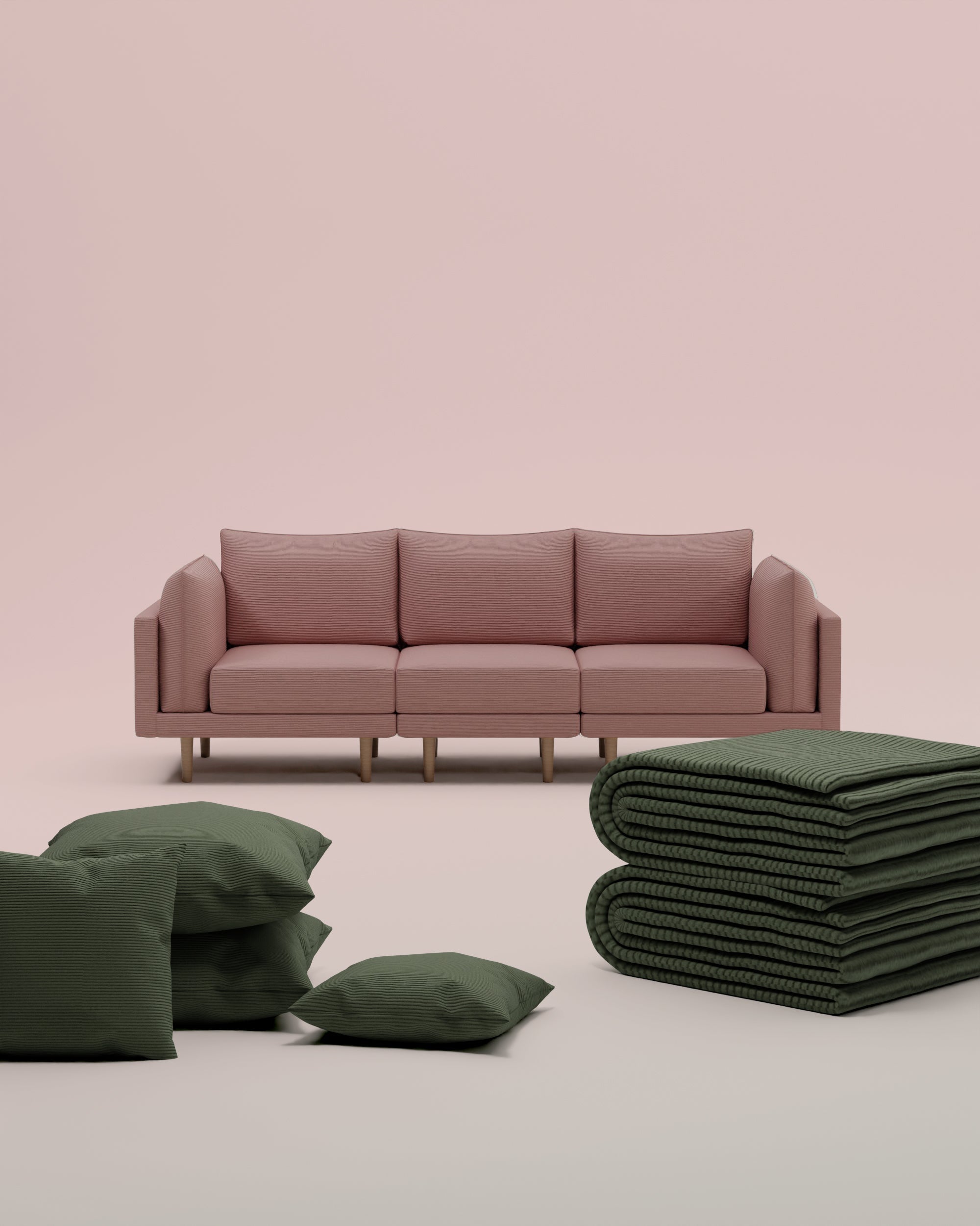 3 in 1 modular sofa set Donna 3 seater with bed function