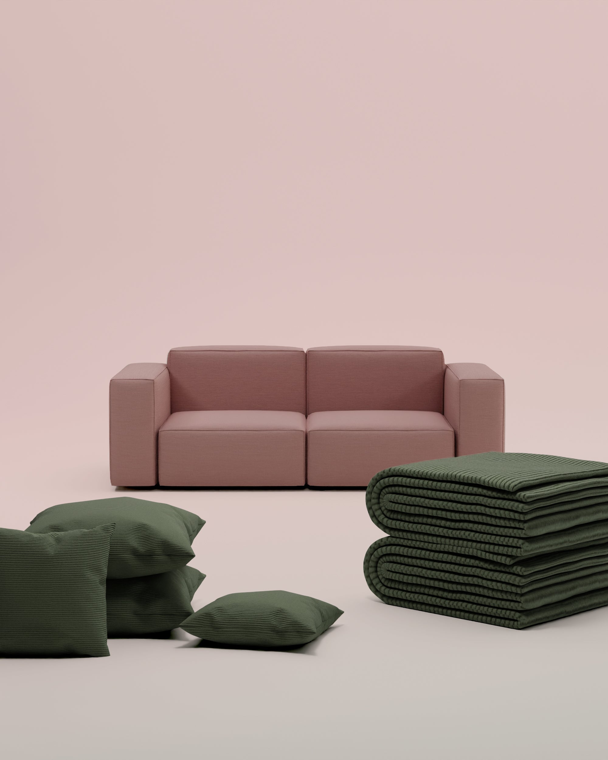 3 in 1 set Harvey 2 seater modular sofa