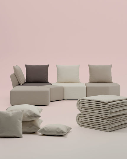 3 in 1 set Divano modulare Katrina con funzione letto