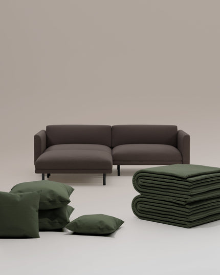 3 in 1 set Divano modulare Aera 2.5 posti con pouf