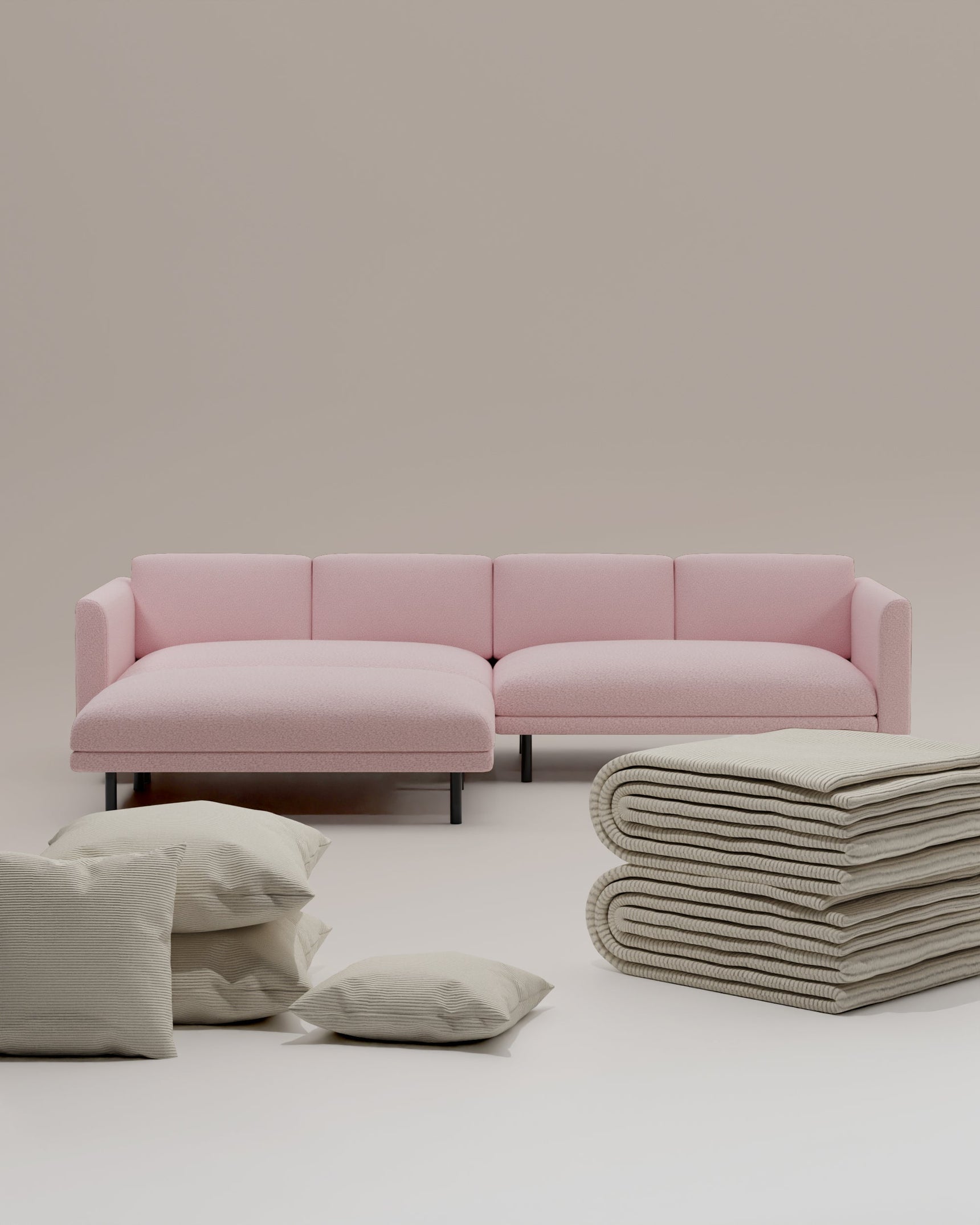 3 in 1 set Divano modulare Aera 3 posti con pouf
