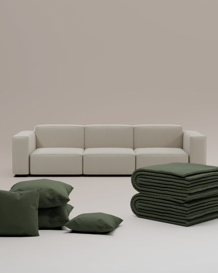 3 in 1 set Divano modulare Harvey 4 posti con funzione letto