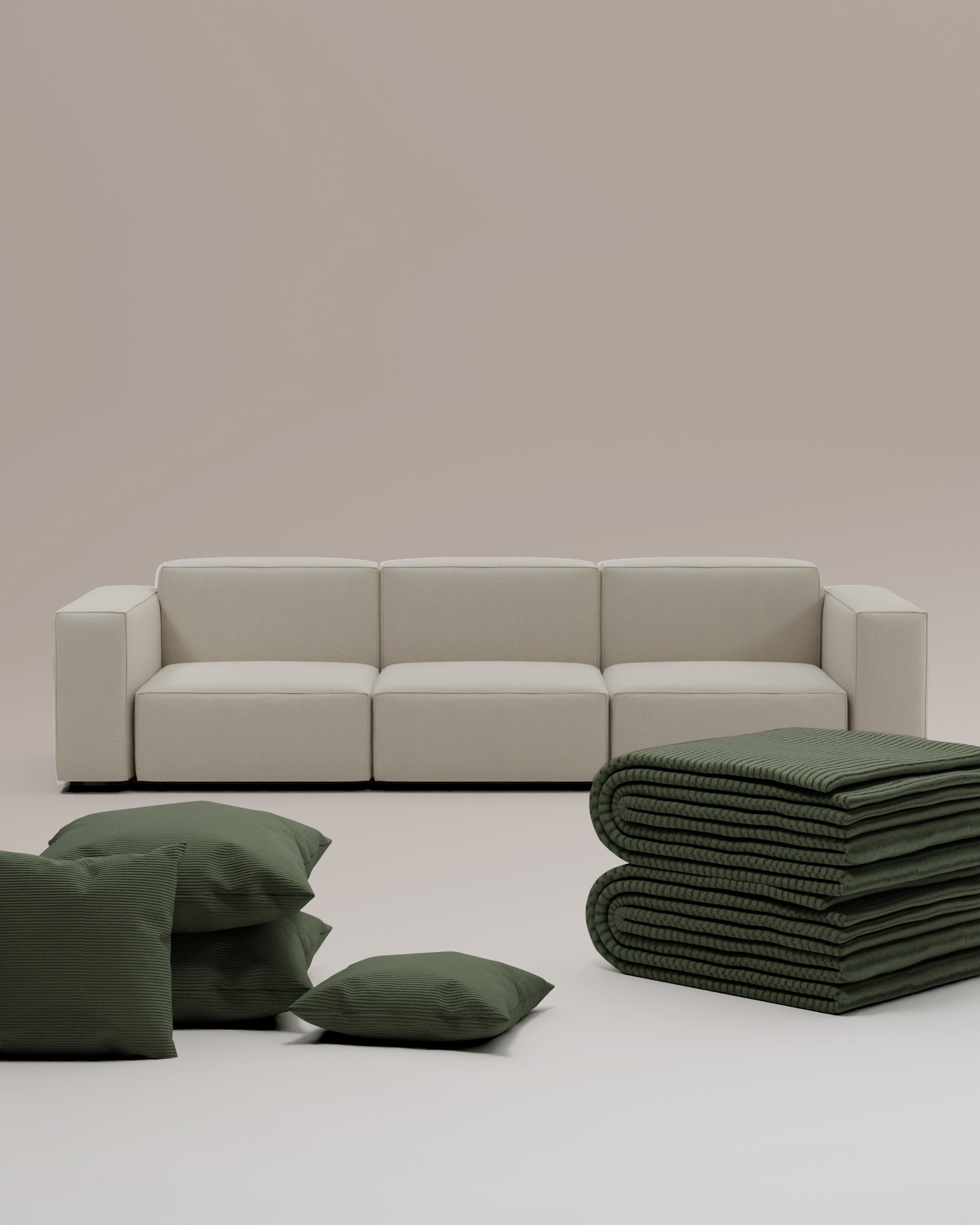 3 in 1 set Harvey 4 seater modular sofa with bed function