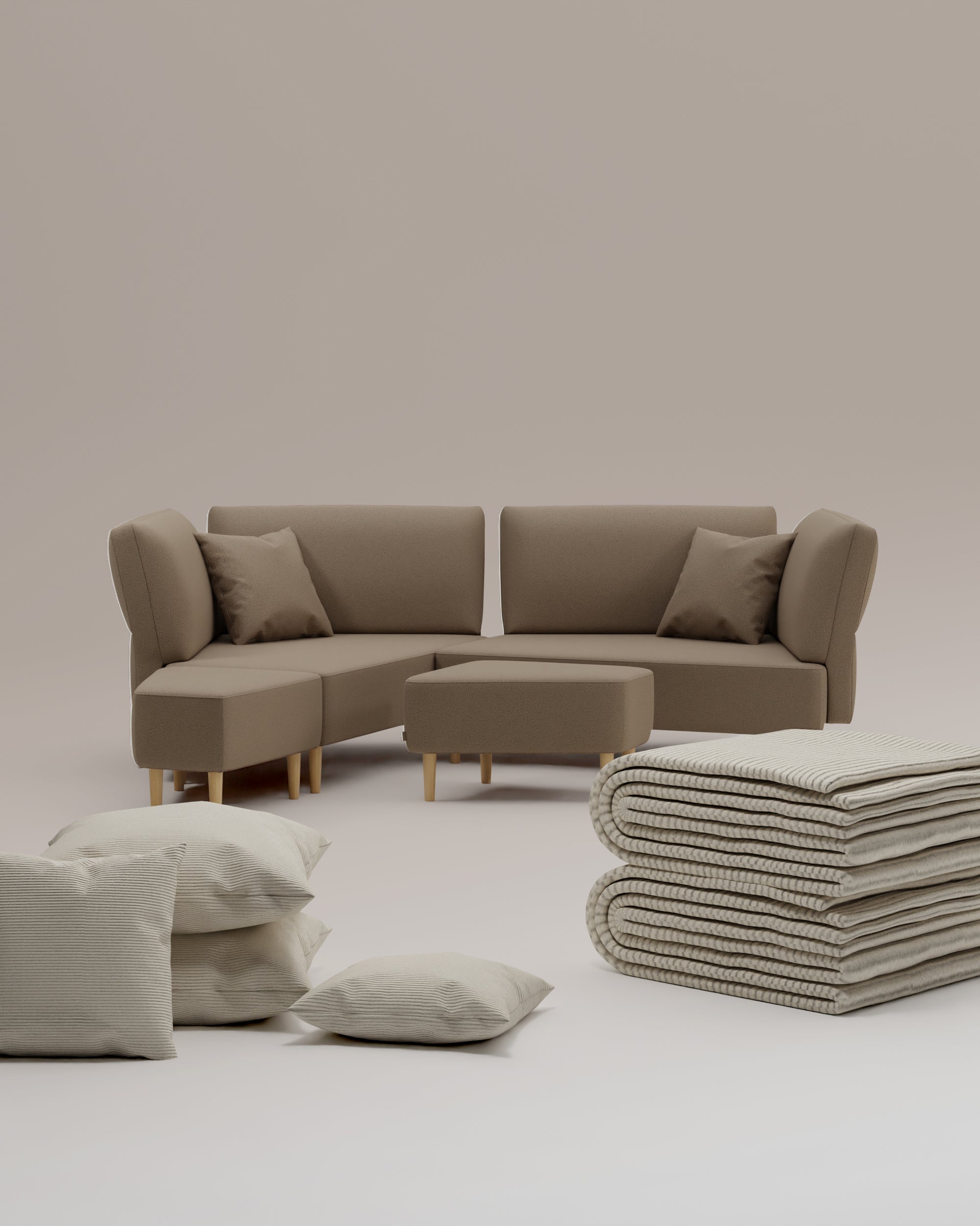 3 in 1 set Mike modular sofa with bed function