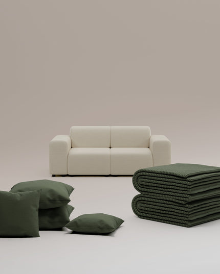 3 in 1 set Divano modulare Nina 2 posti con funzione letto