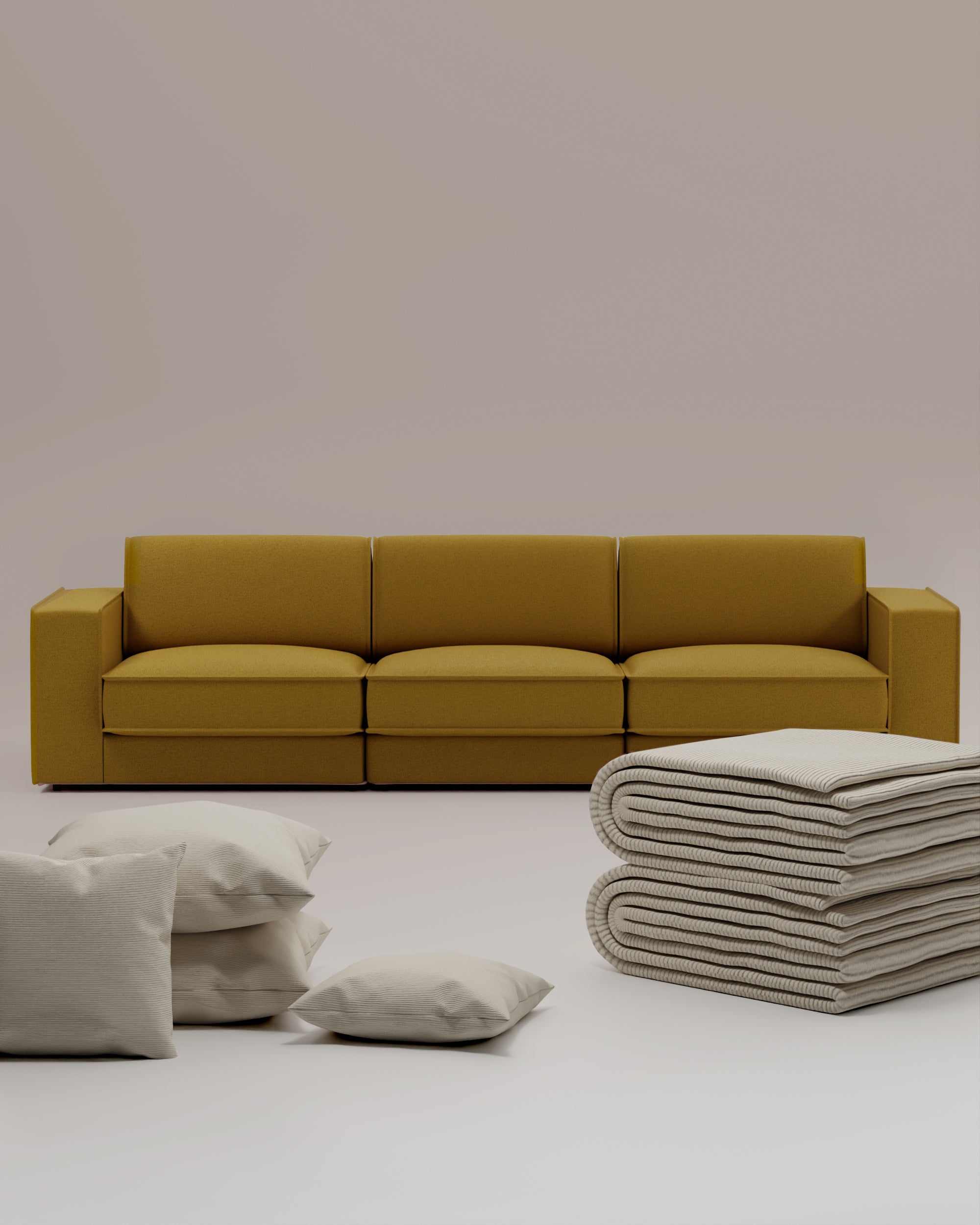 3 in 1 Divano modulare Terra 3 posti con funzione letto