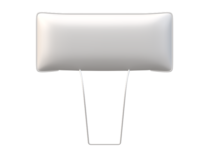 Stoffbezug - Kopfstütze mit Naht (Configurator)