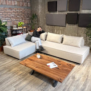 Divano modulare Louis L con funzione letto