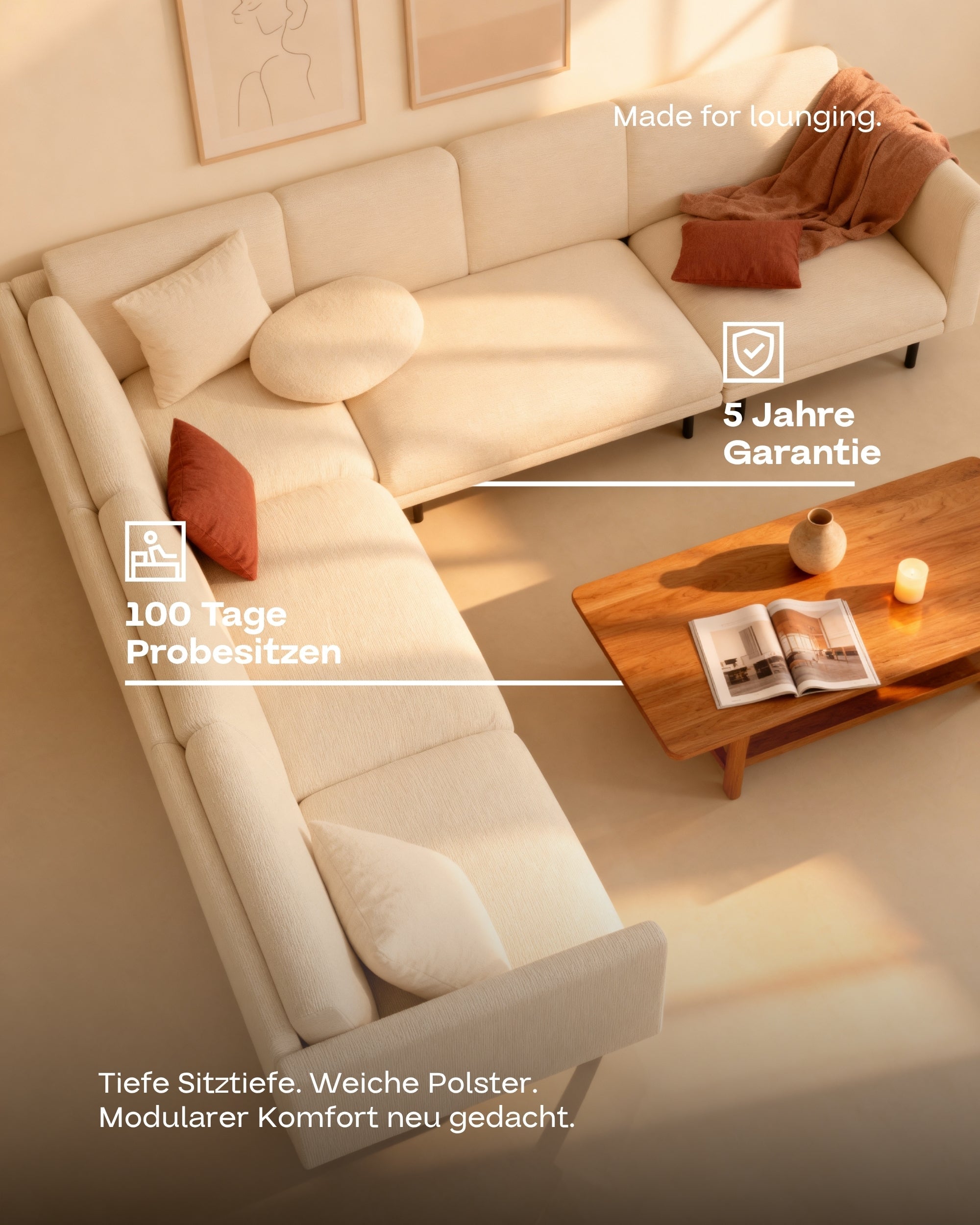 Aera XL corner modular sofa