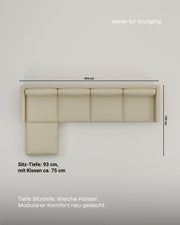 Divano modulare Aera 5 posti