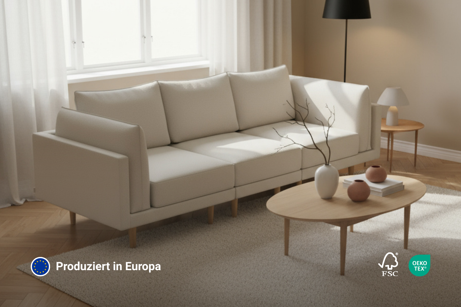 Divano modulare Donna 3 posti con funzione letto