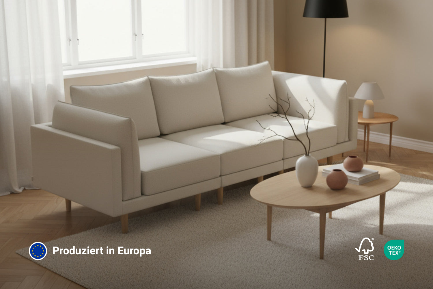 Divano modulare Donna 3 posti con funzione letto