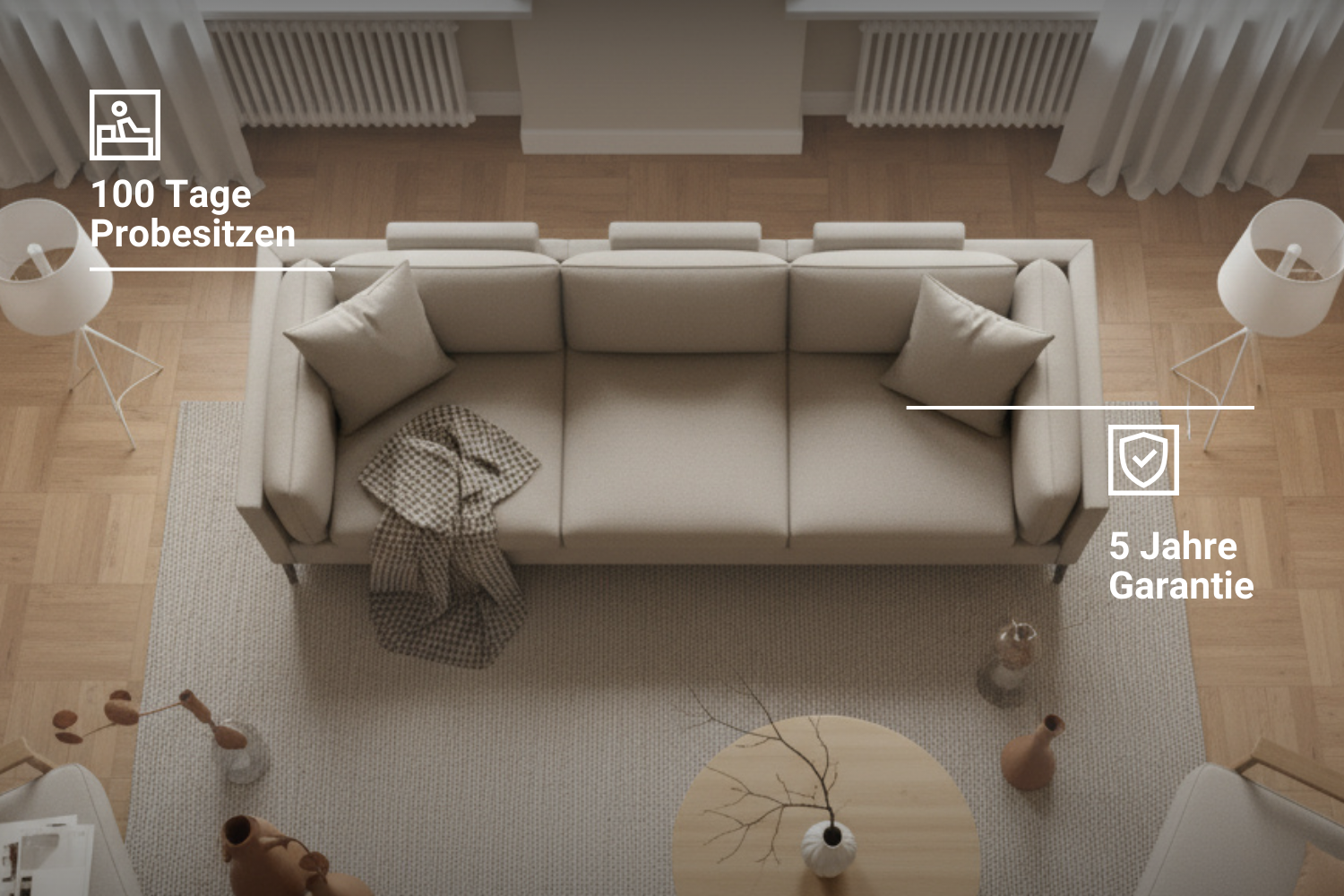 Divano modulare Donna 3 posti con funzione letto