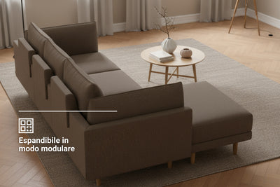 Divano modulare Donna angolare XL con funzione letto