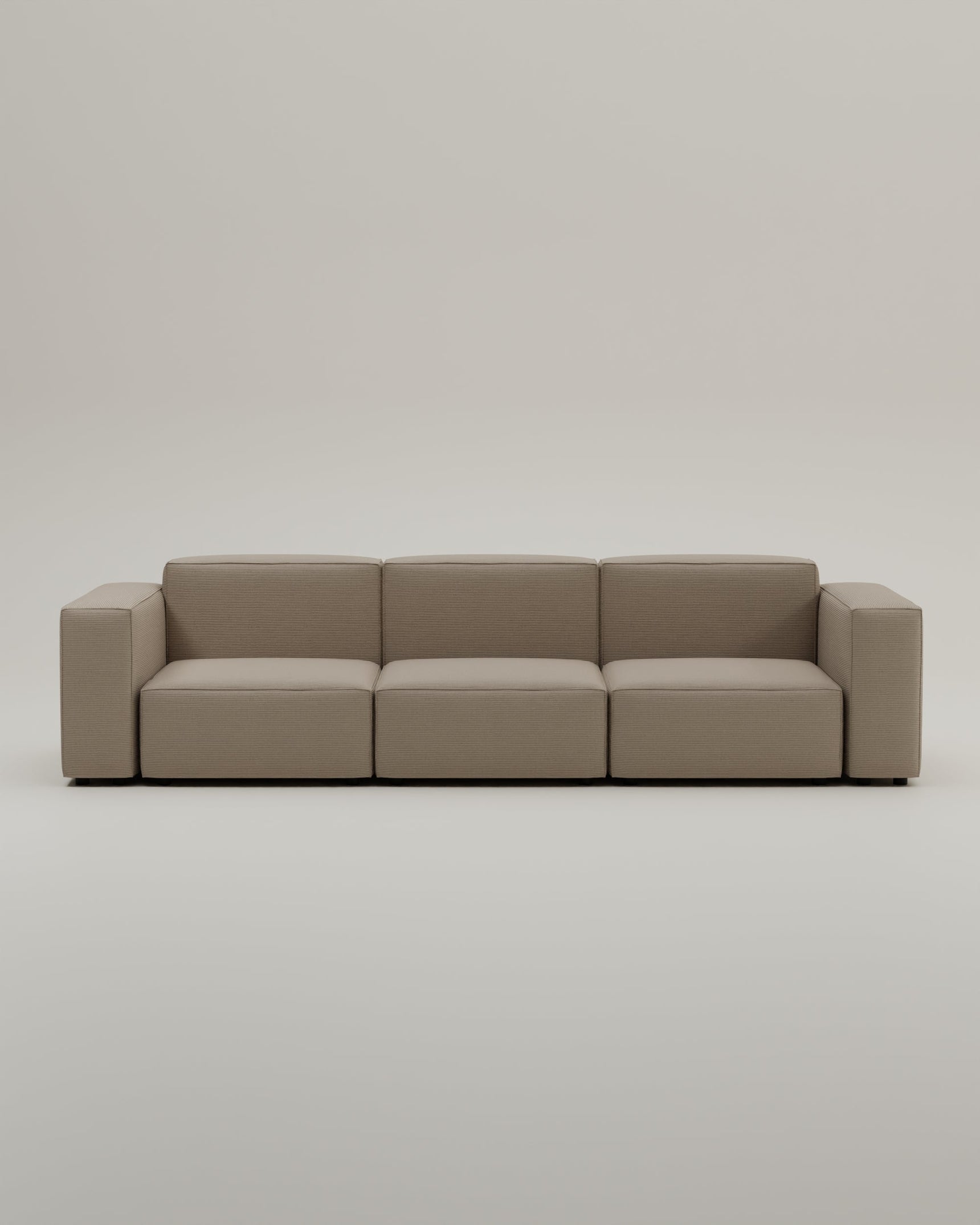 Modular and washable Harvey 4-seater sofa with bed function