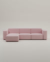 Harvey 4-seater L-shaped modular sofa with bed function