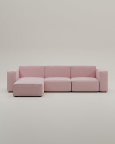 Divano modulare Harvey 4 posti a L con funzione letto