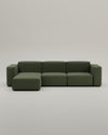Divano modulare Harvey 4 posti a L con funzione letto