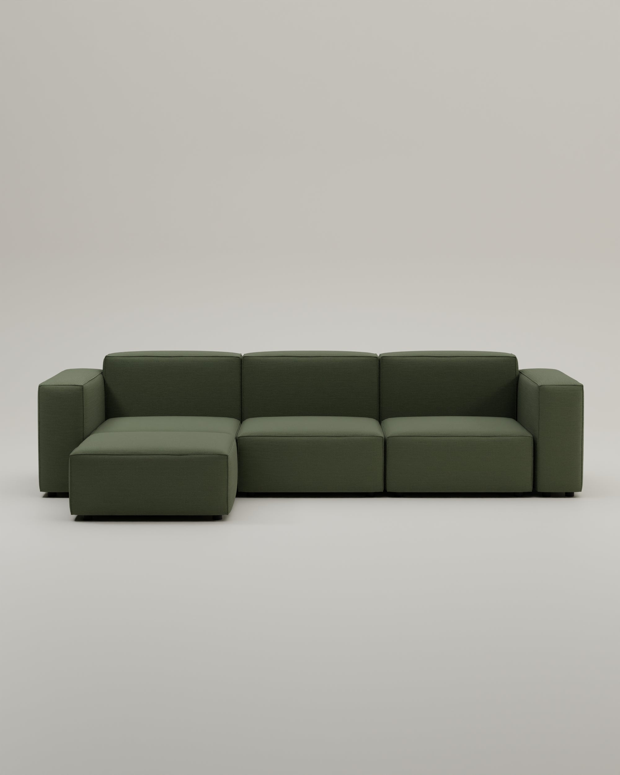 Divano modulare Harvey 4 posti a L con funzione letto